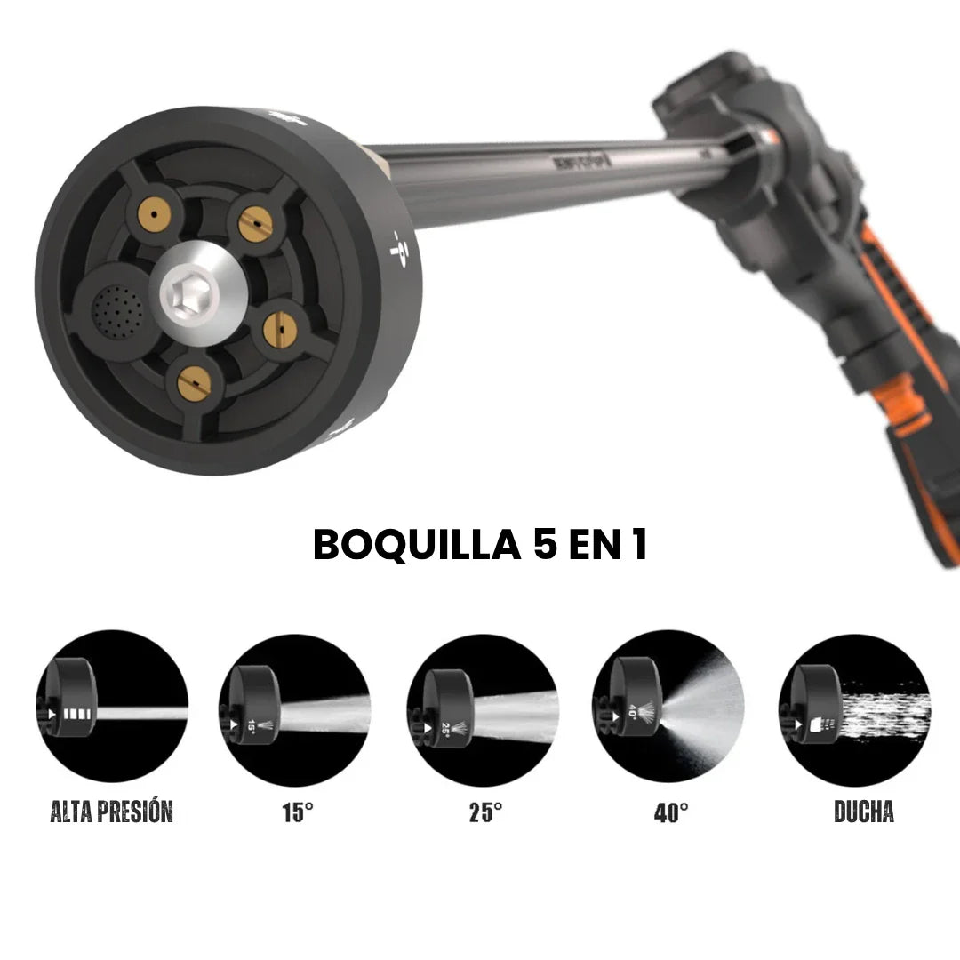 Hidrolimpiadora a Batería WORX Hydroshot con Accesorios + 1 Batería de Regalo 🎁